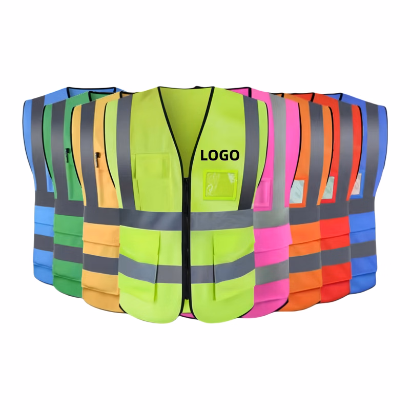 Multi-Pocket Safety Reflective Vest