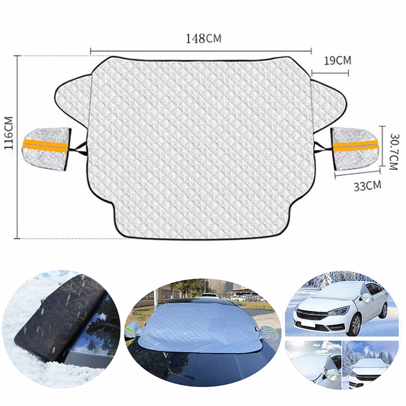 Car Window Sun Shade Visor With Reflective Strips