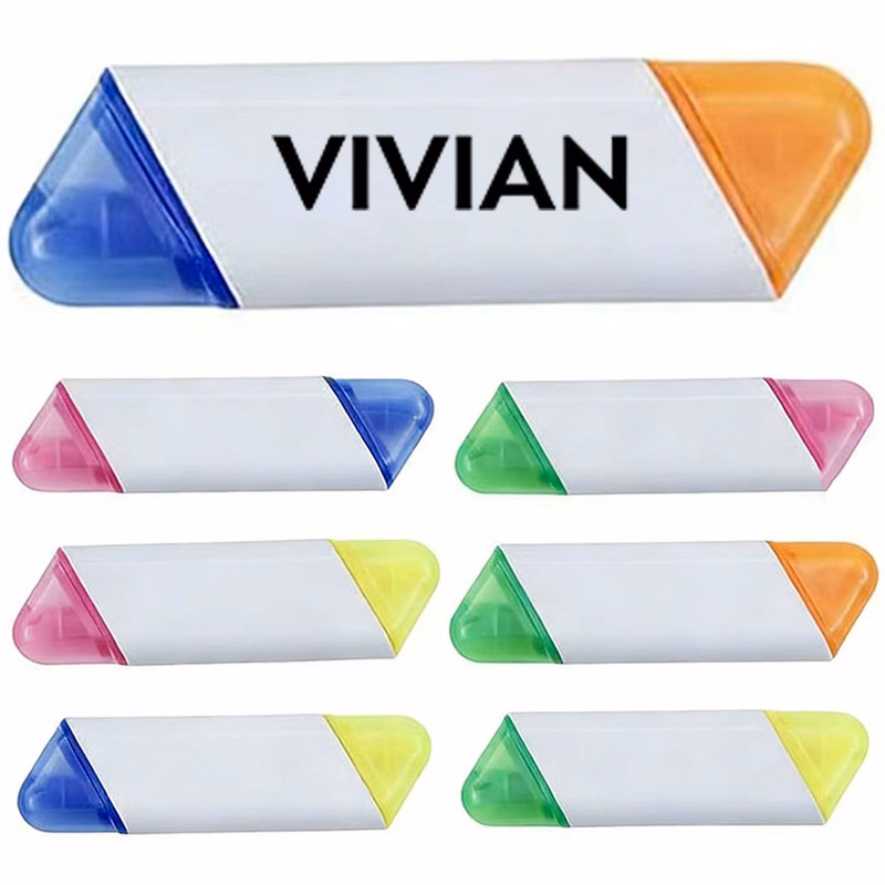 Dual-Tip Highlighter Marker Pen