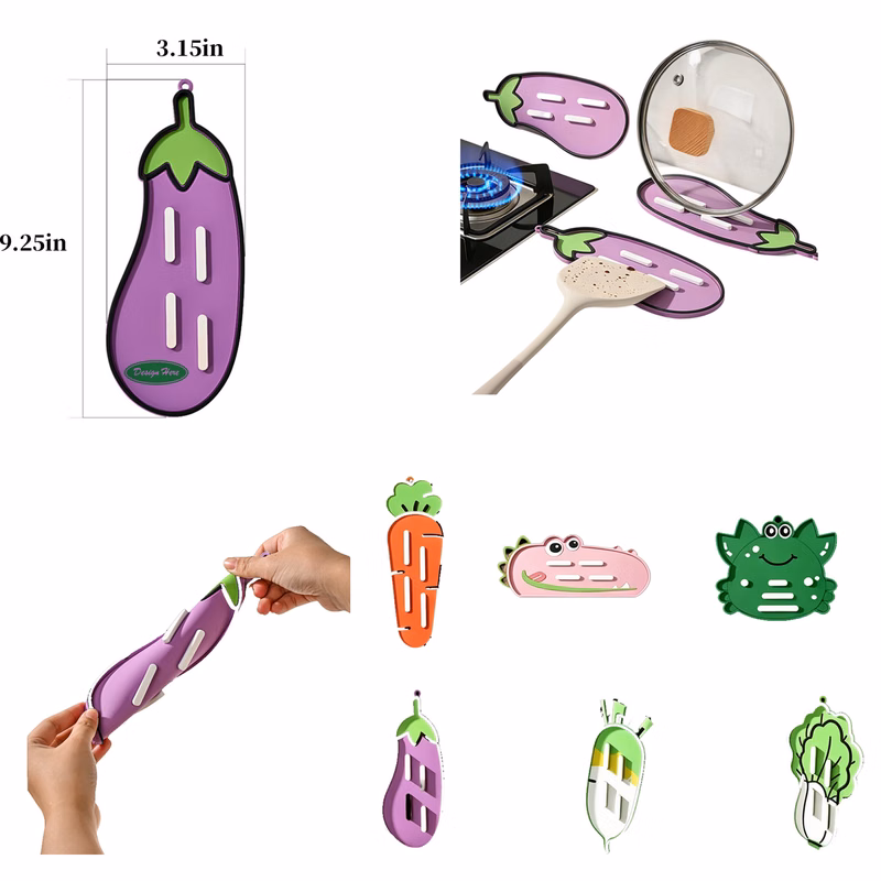 Silicone Pot Lid & Cutting Board Storage Mat