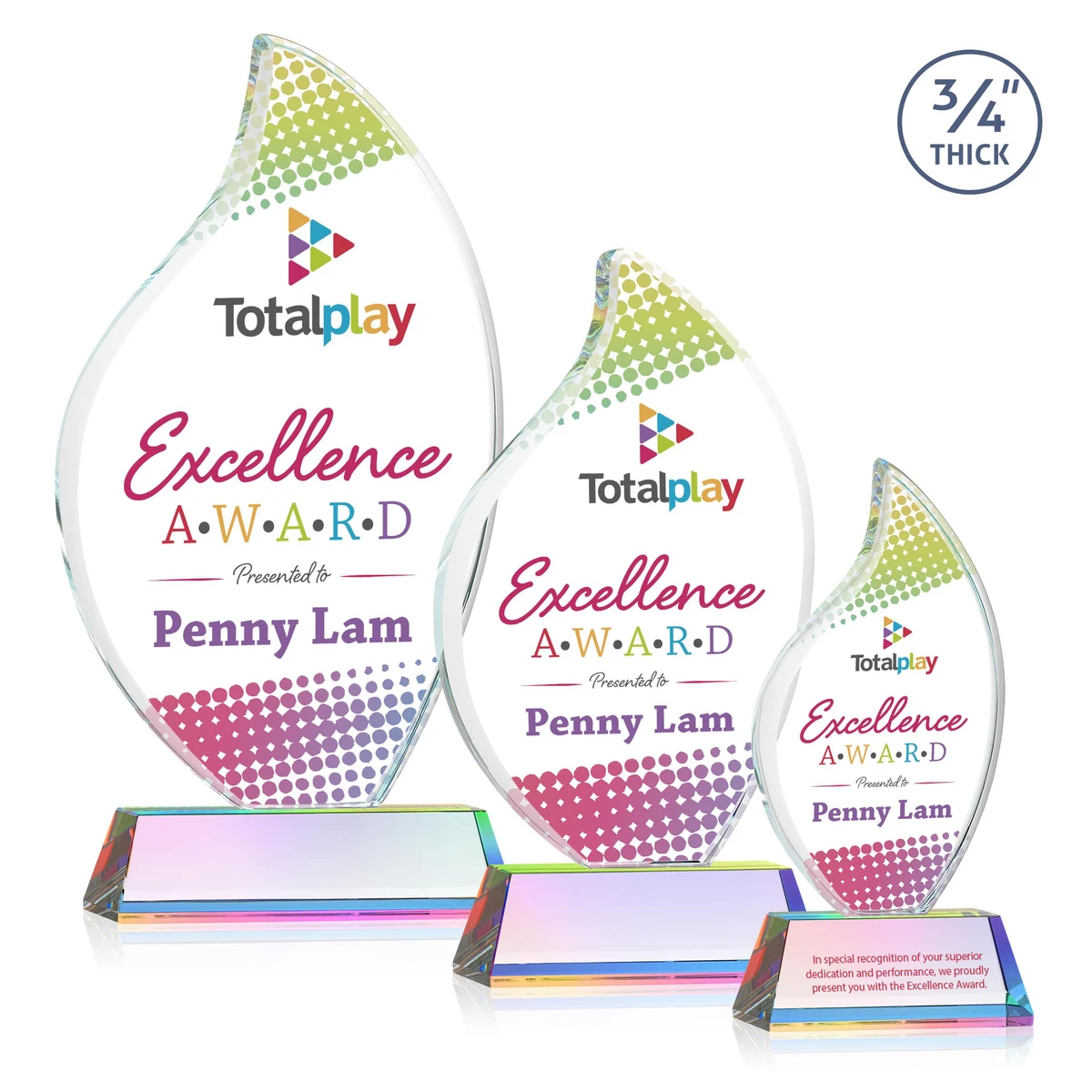 Odessy Flame Vividprint™ Award on Newhaven - Prismatic 1