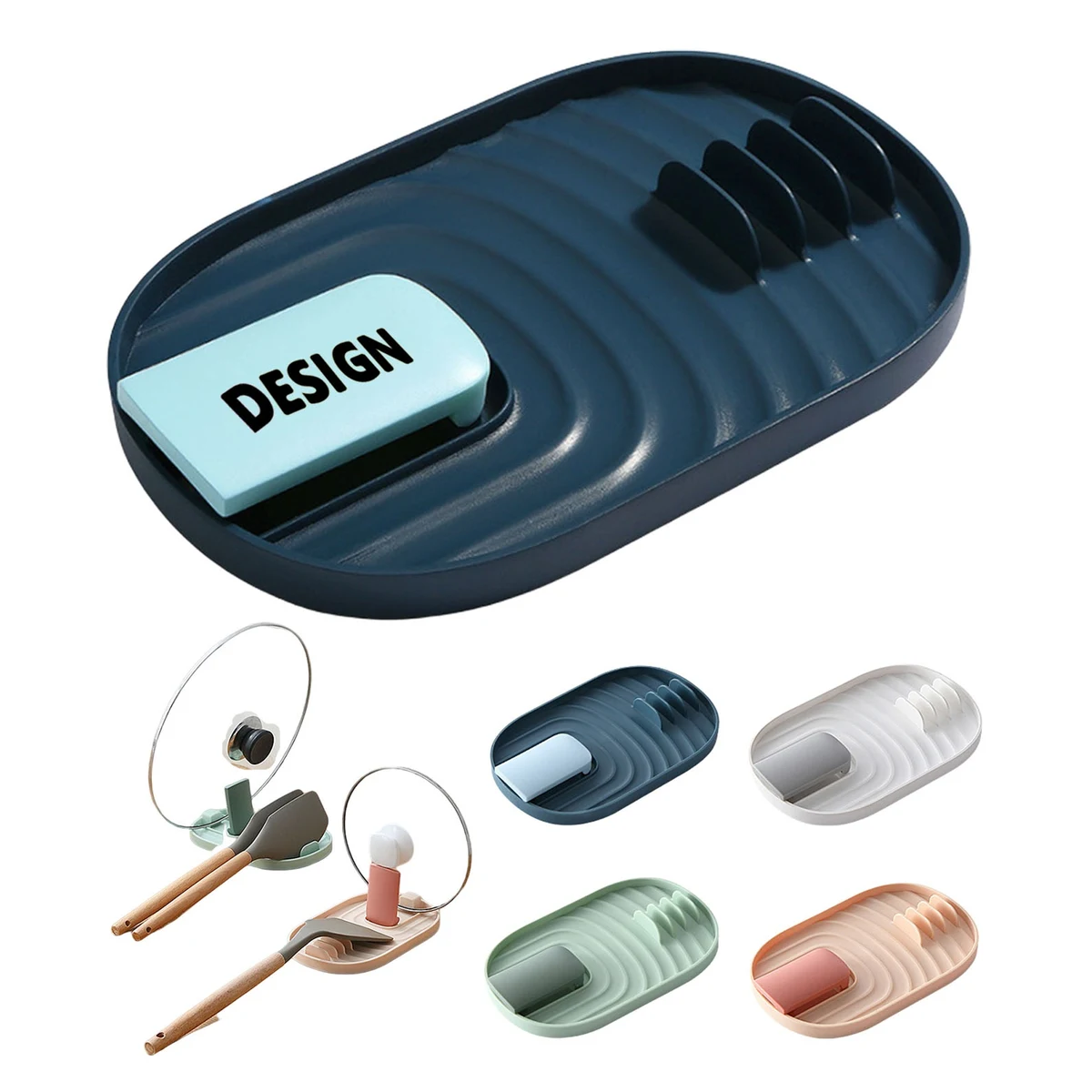 Foldable Pot Lid Holder Spoon Rest 1