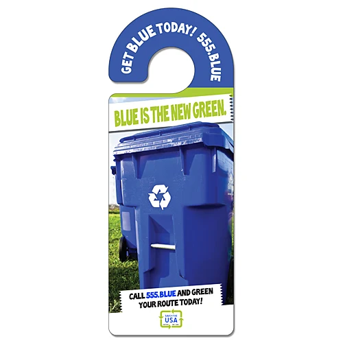 Door Hanger - 4x10.5 UV-Coated (1S) - Round Handle - 10 pt. 1