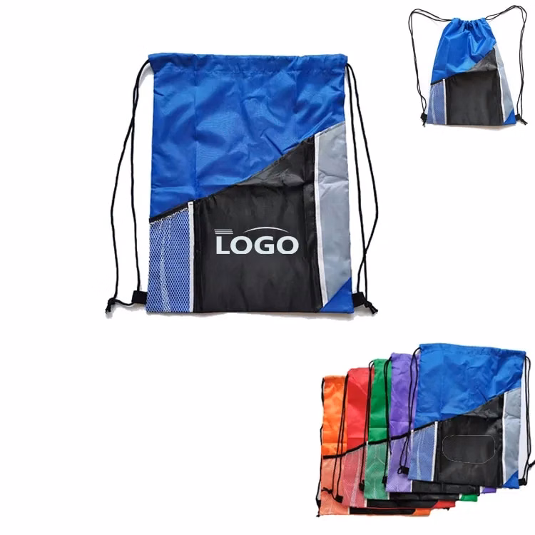 Drawstring Sports Bag With Pockets