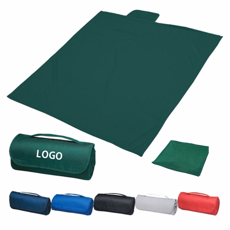 Double-Faced Velvet Roll-Up Blanket Picnic Mat