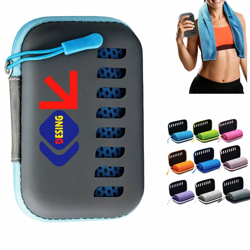 Cooling Sports Towel With EVA Storage Case