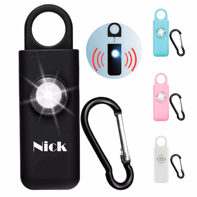 Plastic Alarm with Keychain Compact and Portable for Women