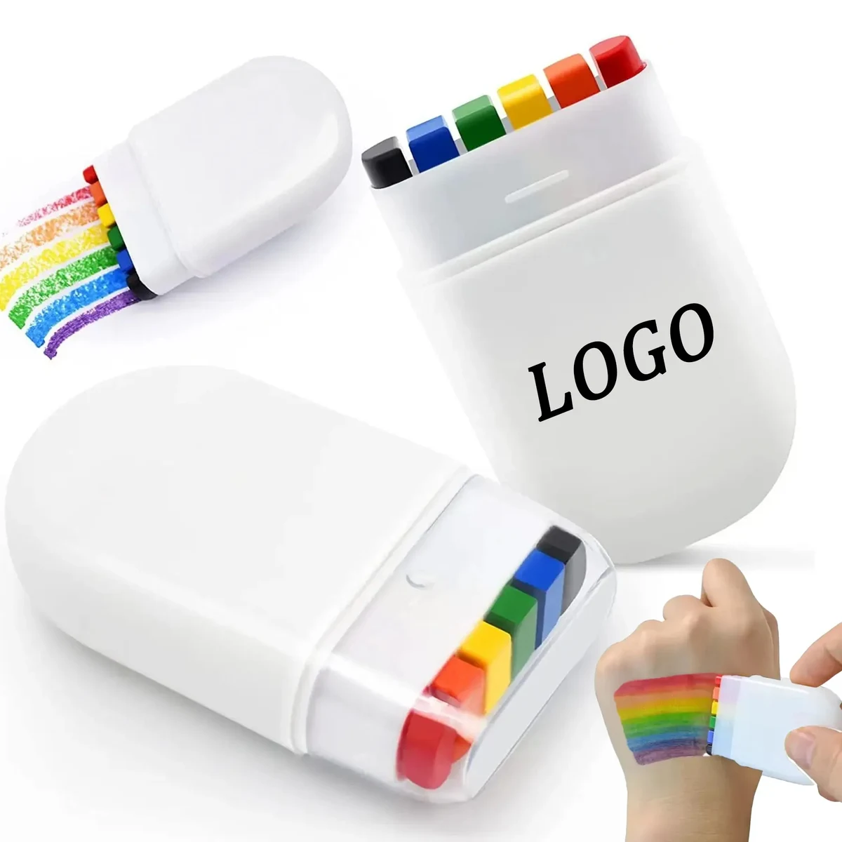 Rainbow Waterproof Makeup Face Painting Stick 1