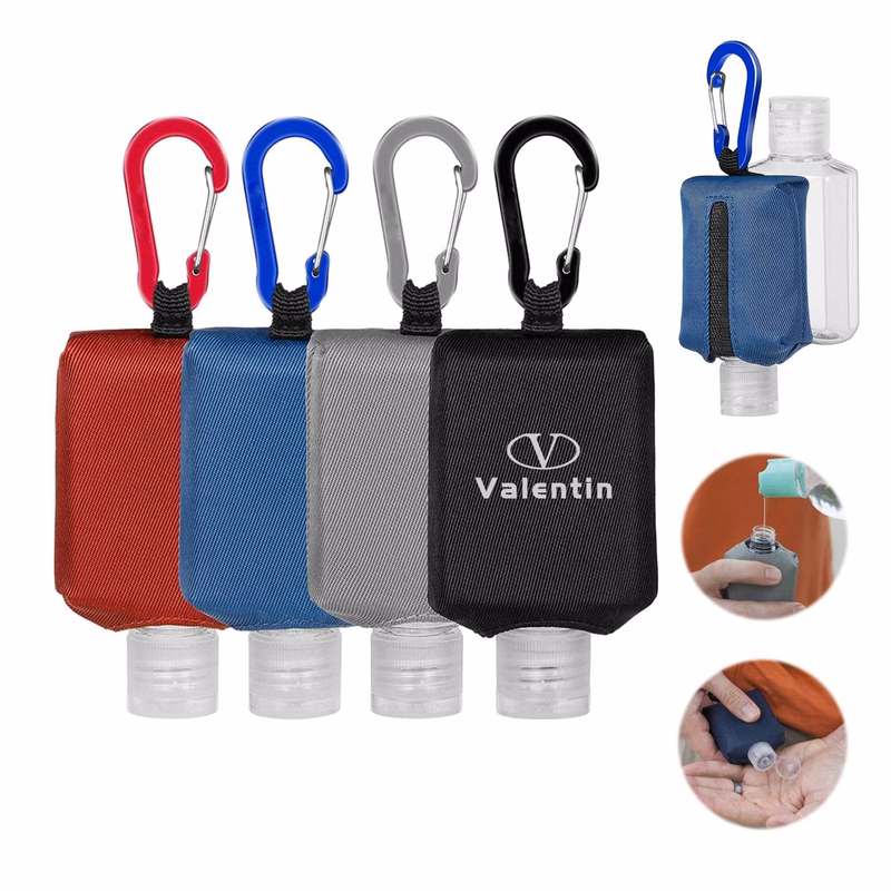 Portable Hand Sanitizer Case with Carabiner