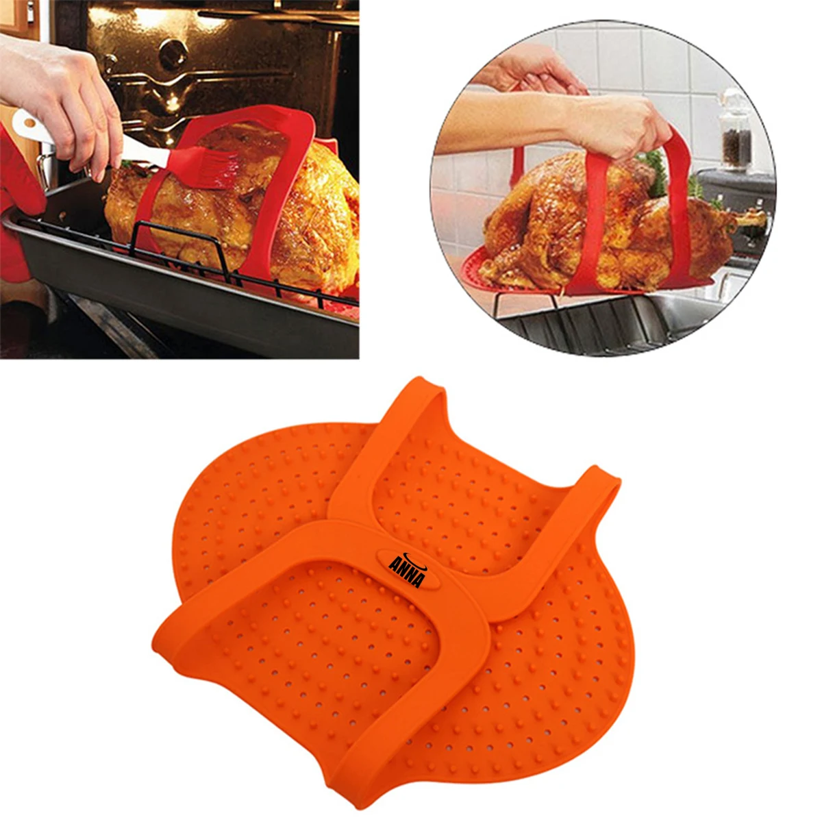 Silicone Heat Resistant Meat Lifter 1