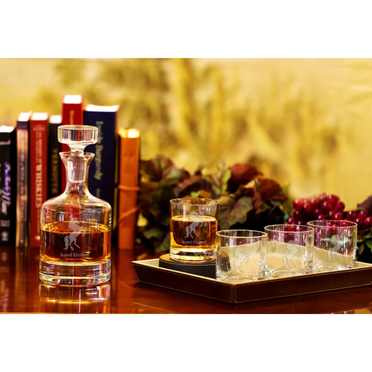 Buckingham Decanter Gift Set Lead-Free Crystal 1