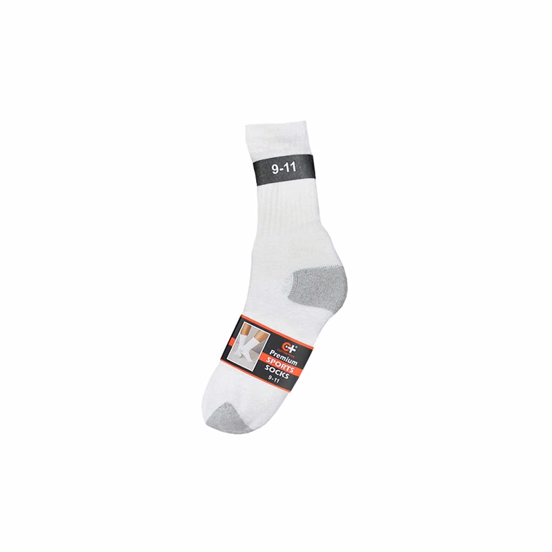 Women's Sports Socks - White Gray Size 10-13