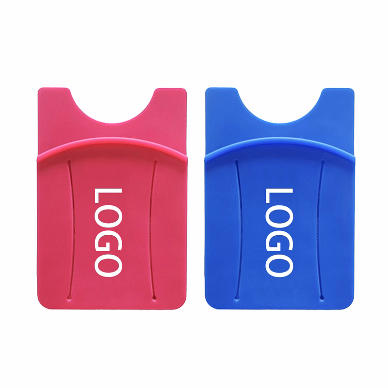 Silicone Cell Phone Wallet With Earphone Winder Storage