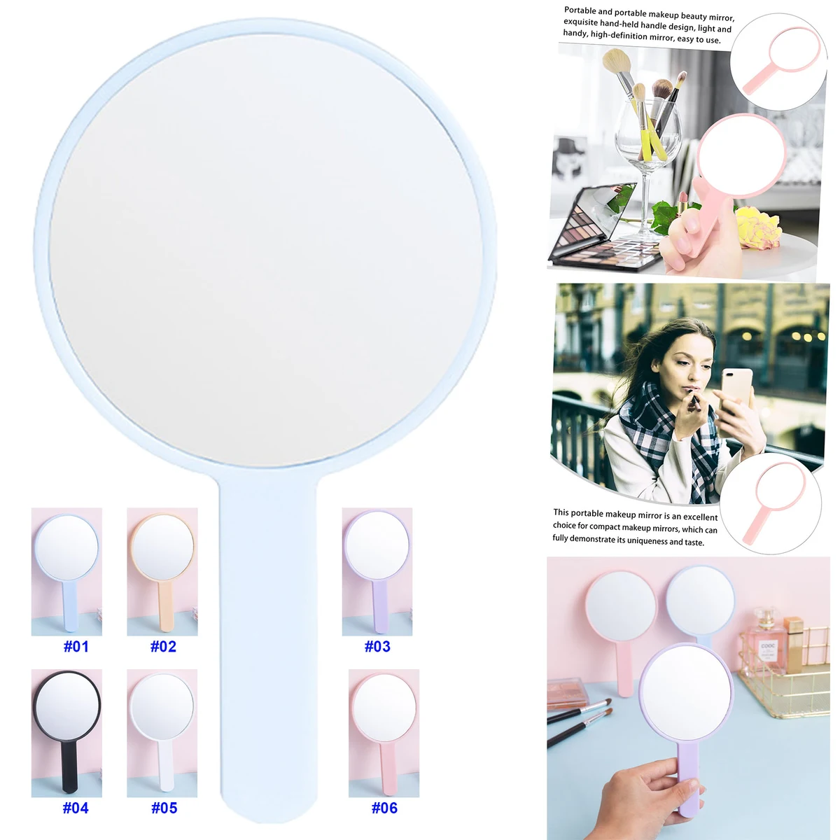 Round Handle Mirror 1