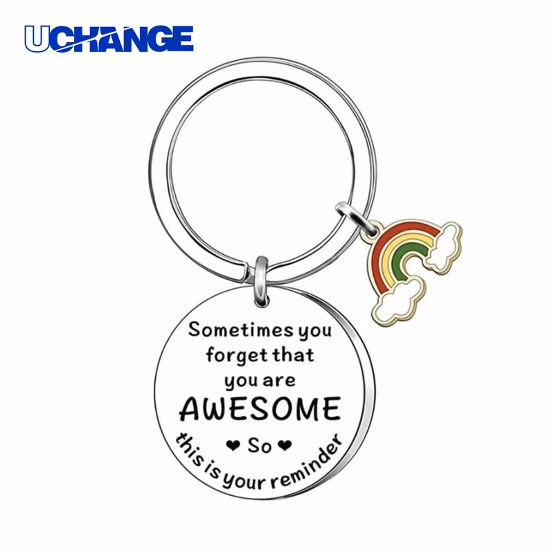 Rainbow Pendant Keychain