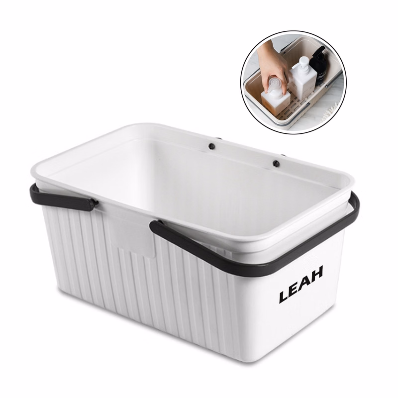 Plastic Bathroom Basket with Handle
