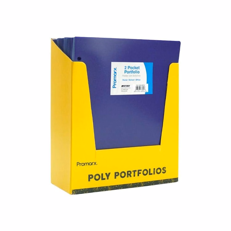 2 Pocket Poly Portfolios - Purple