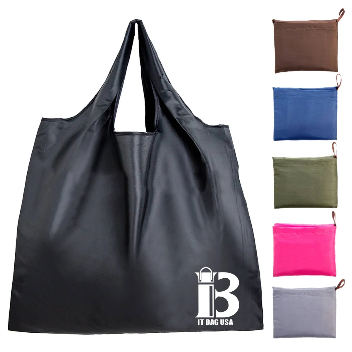 Shopping Pocket Tote Bags, custom tote bag with logo imprint 1