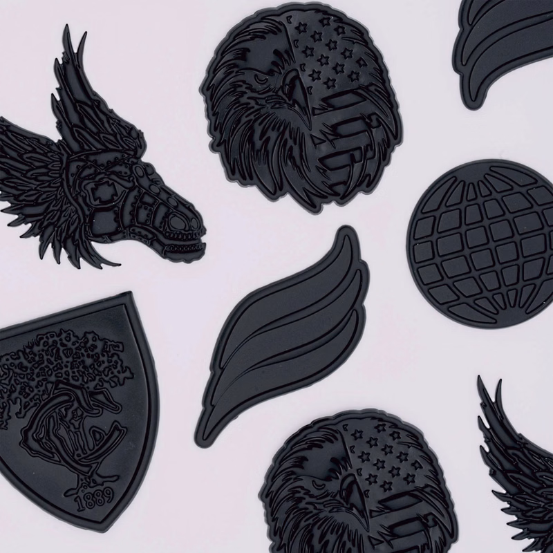 Matte Black Flex Patches