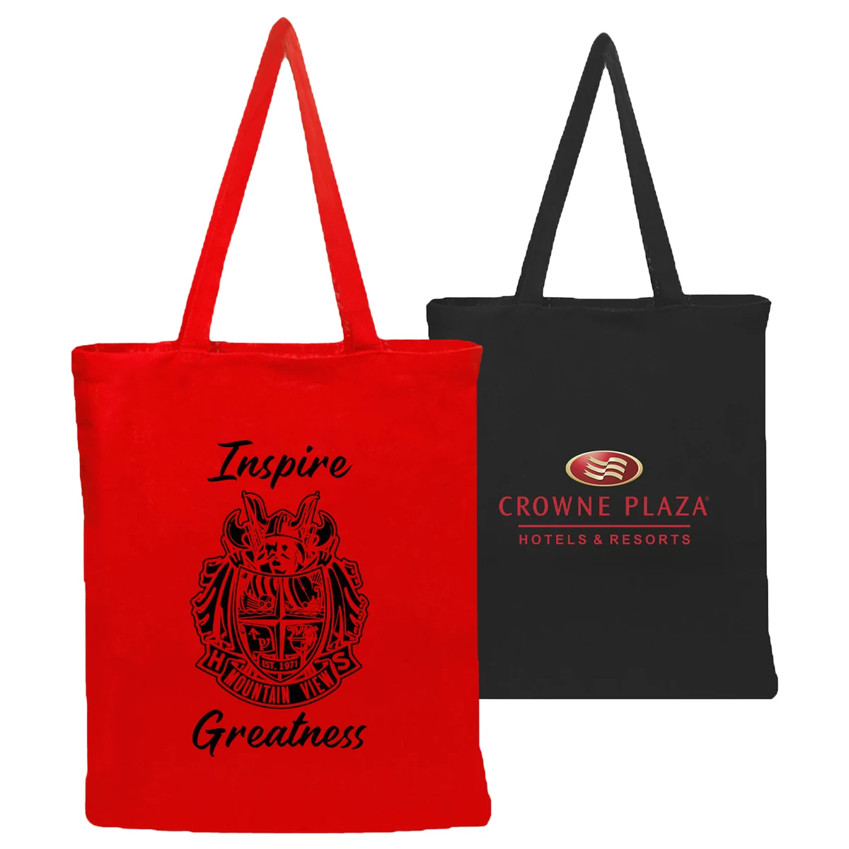 Color Cotton Canvas Tote Bags, custom tote bag with logo imprint 1