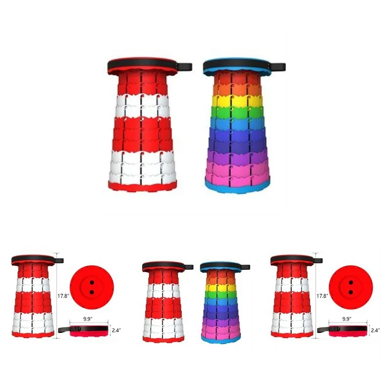 MOQ 50PCS Color Multifunction Folding Stool Chair 1