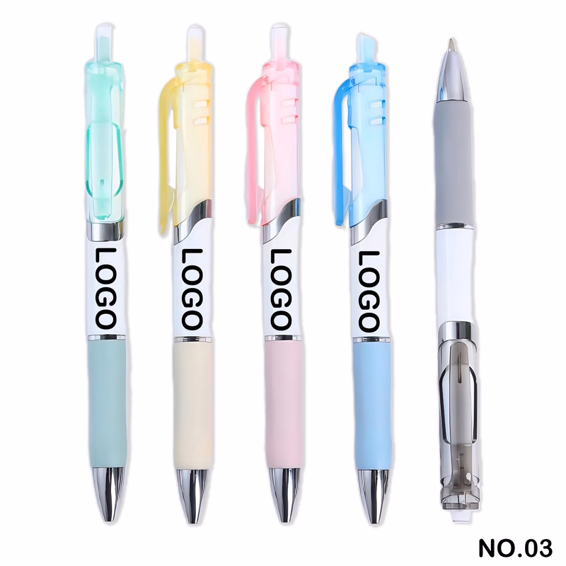 Push-button anti-fatigue ballpoint pen