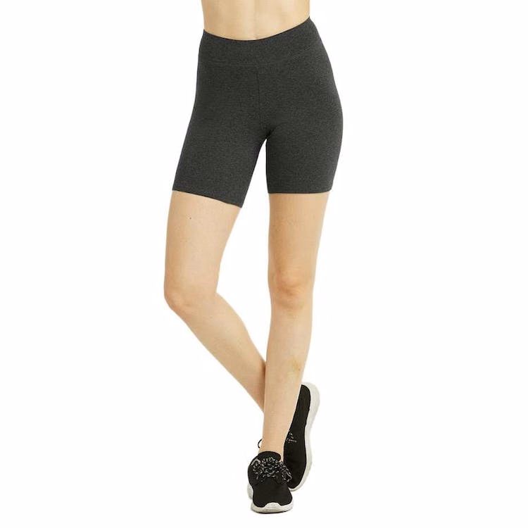 Women's 15" Out Seam Cotton Shorts - Medium Charcoal Gray