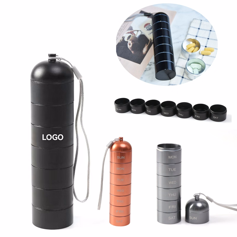 7-Layer Aluminum Alloy Pill Box