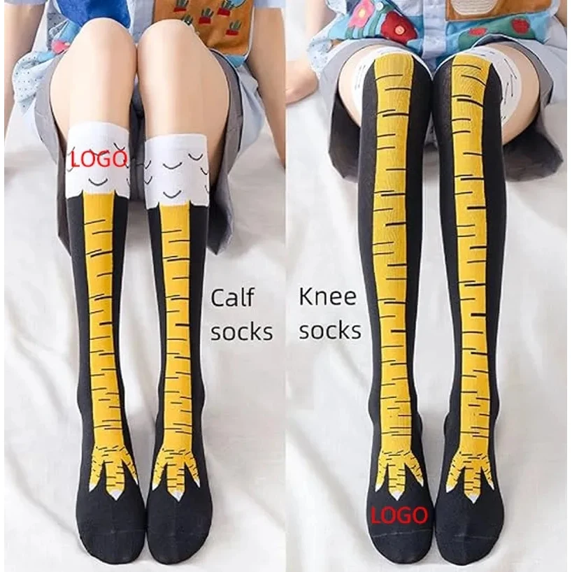 Polyester Chicken Knee High Socks 1
