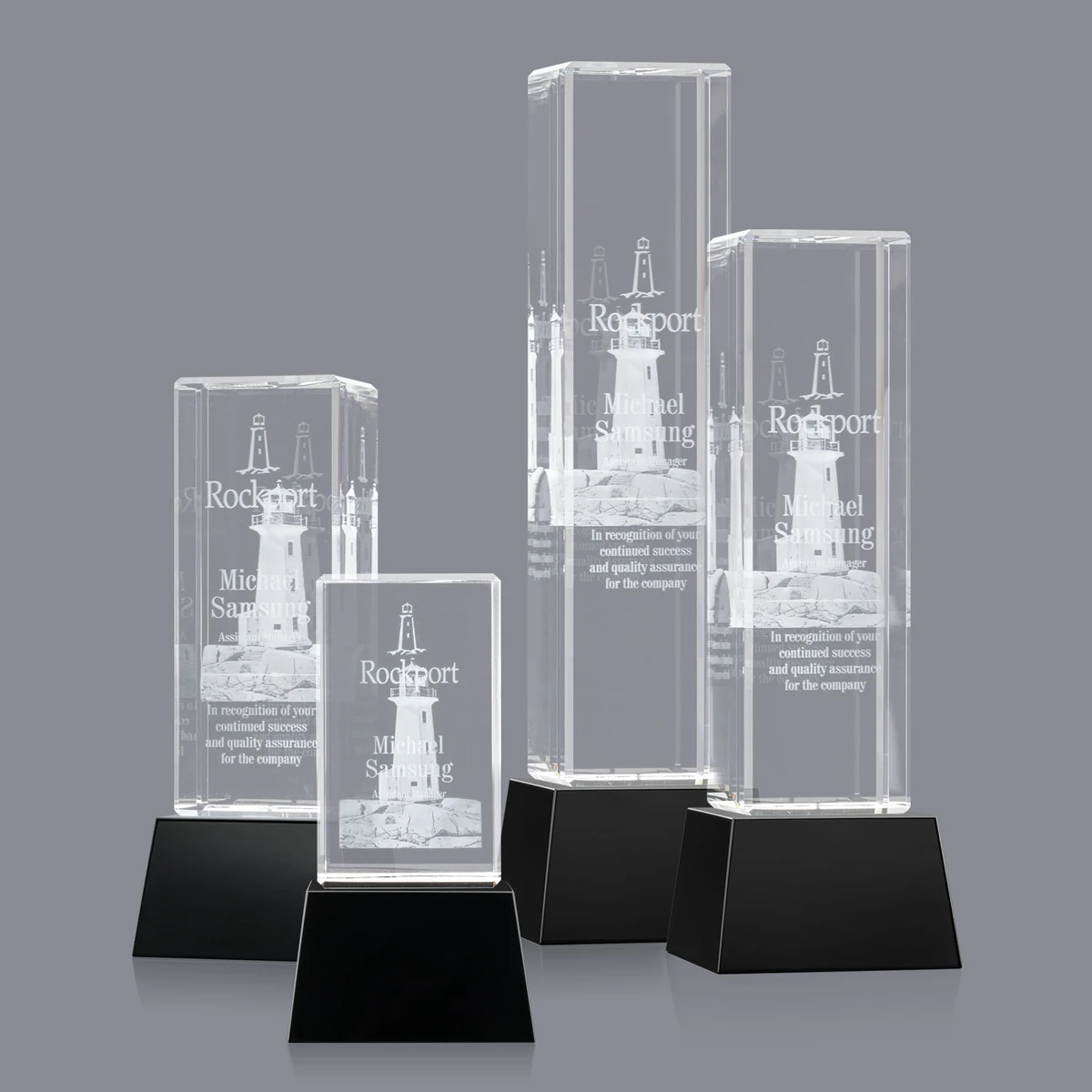 Robson 3D Award on Base - Black 1