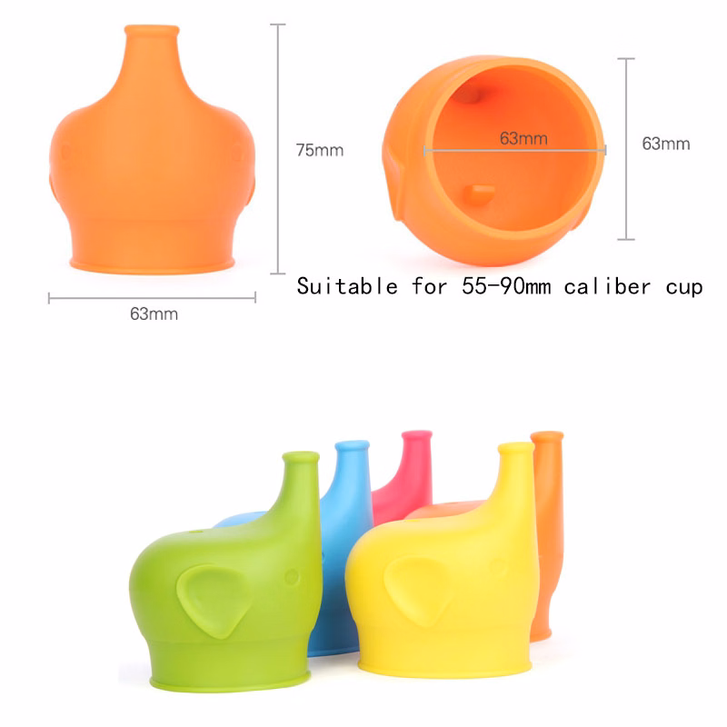 Elephant Shape Silicone Sippy Cup Lid