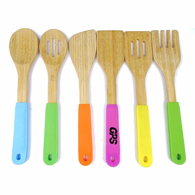 12 " Bamboo shovel with Silicone Handle Set