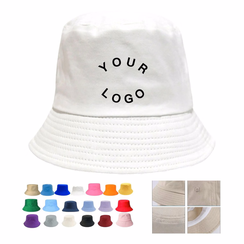 Cotton Bucket Hat Wide Brim 22.8 Inch