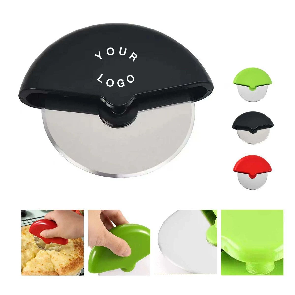 Stainless Steel Pizza Cutter with ABS Handle 1