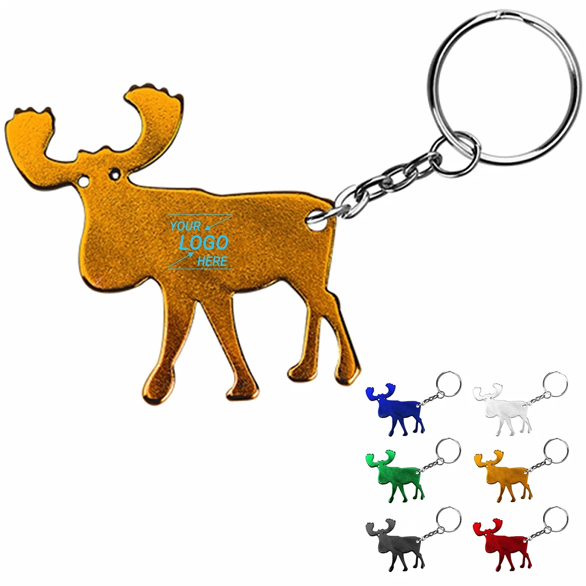 Elk Shape Keychain Bottle Opener 1