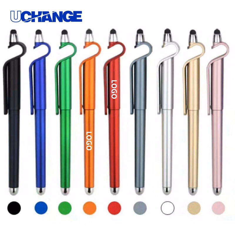 QR Code Touch Screen Ballpoint Pen With Phone Holder for Tech