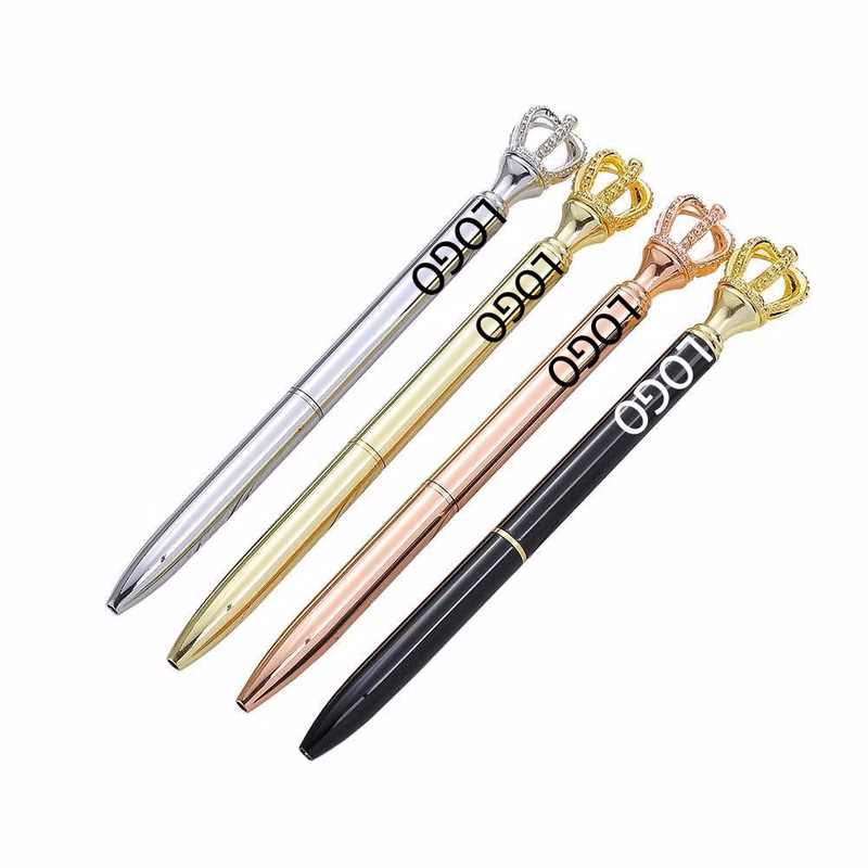 Metal Ballpoint Pen with Crown