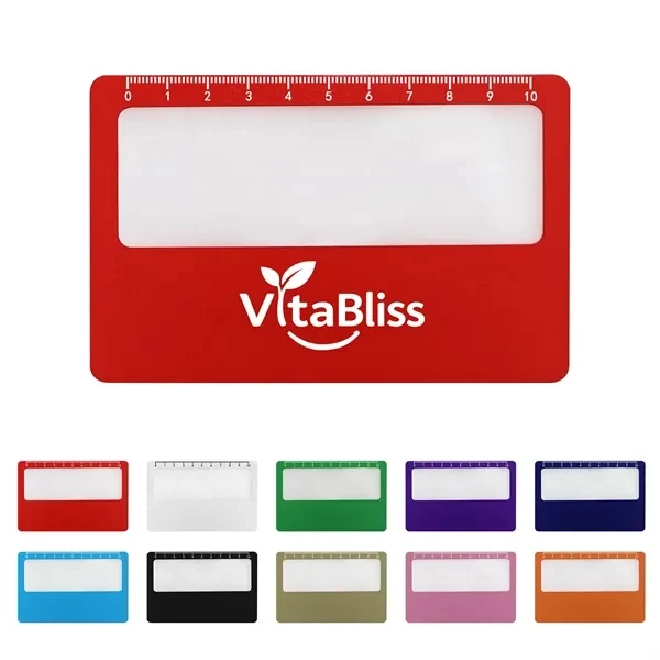 Custom 3X PVC Pocket Magnifying Card — Reading & Accessibility Promo Tool 1