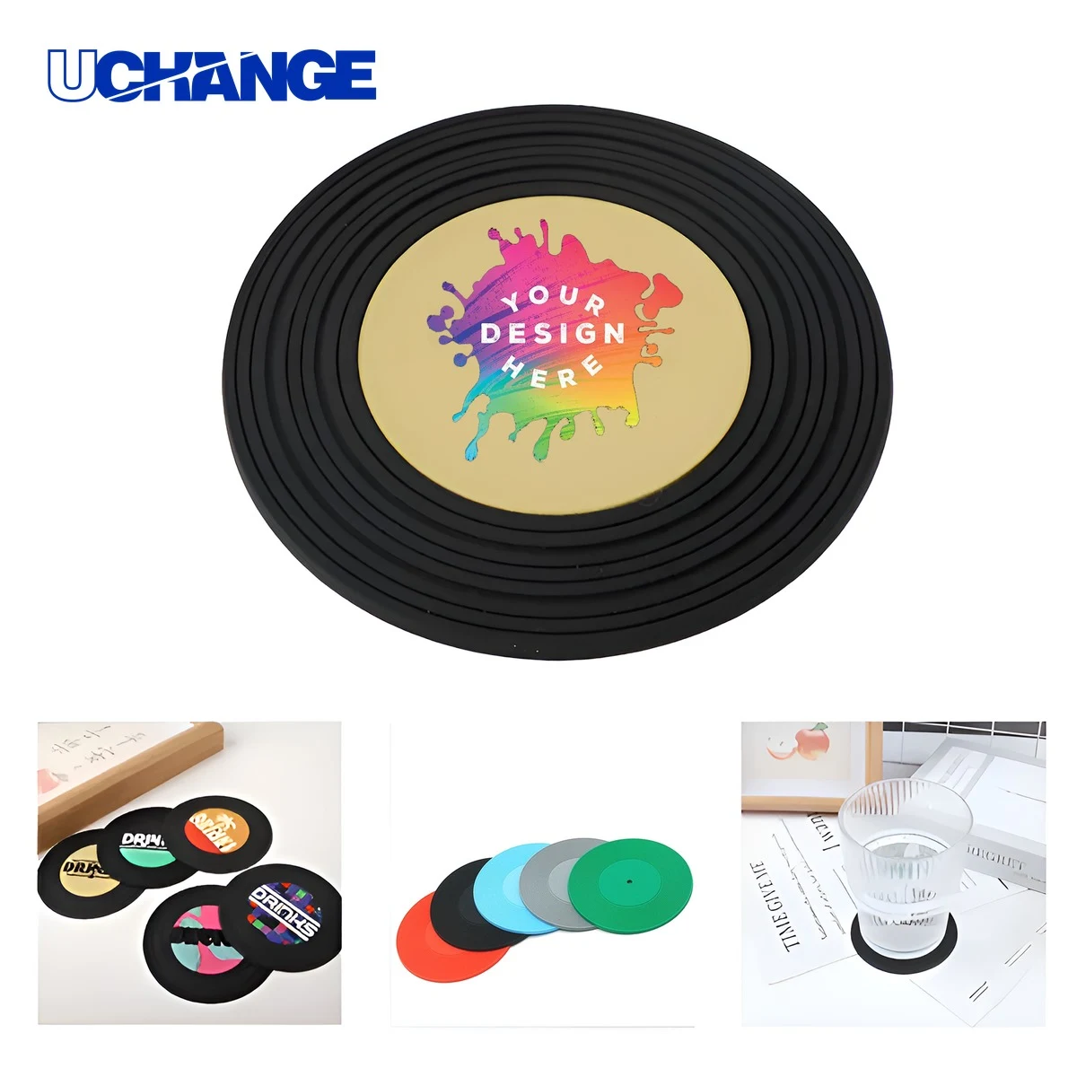 Round Ceramic Coaster Mat for Drinks 1