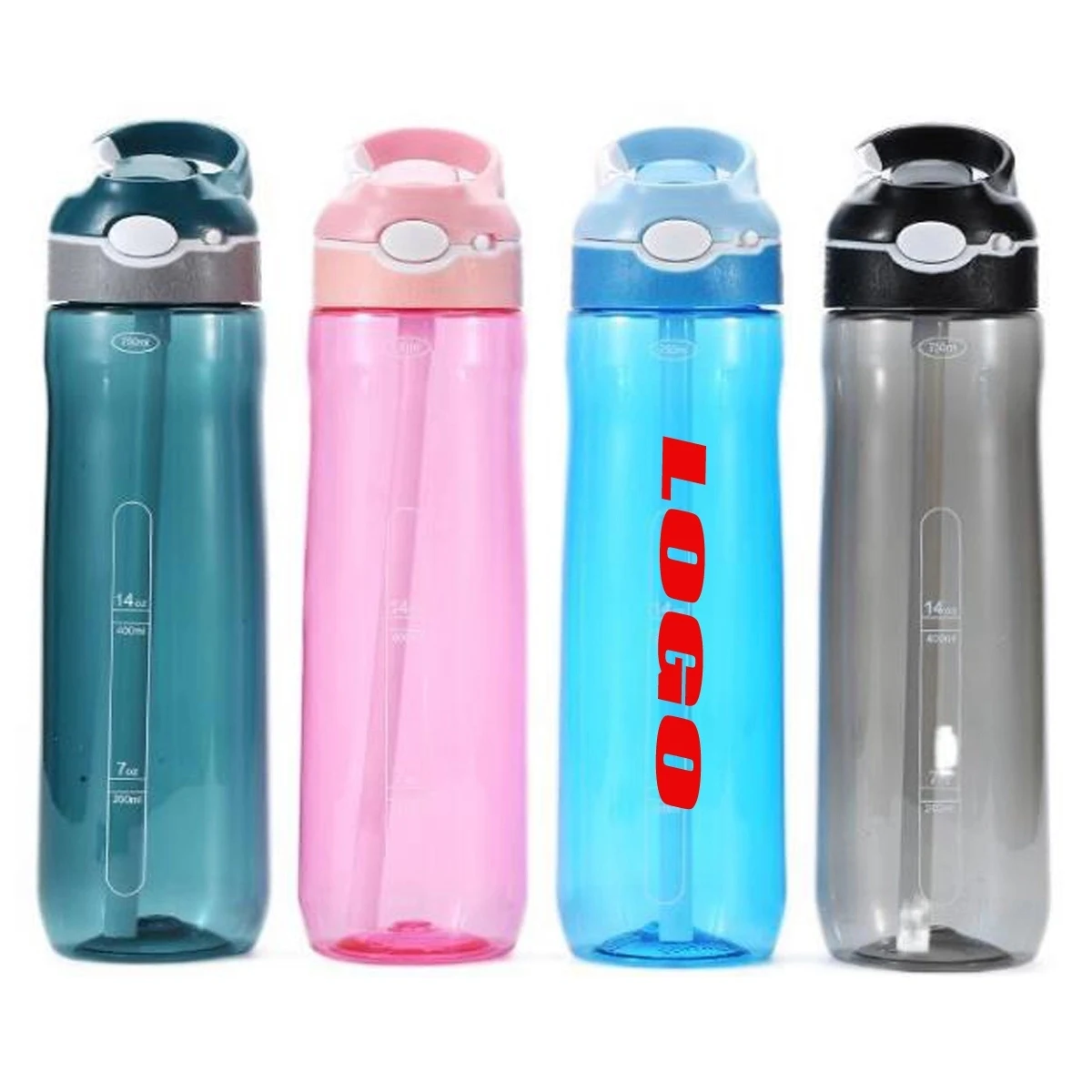 BPA-Free Plastic Water Bottle with Scuba Lid 1