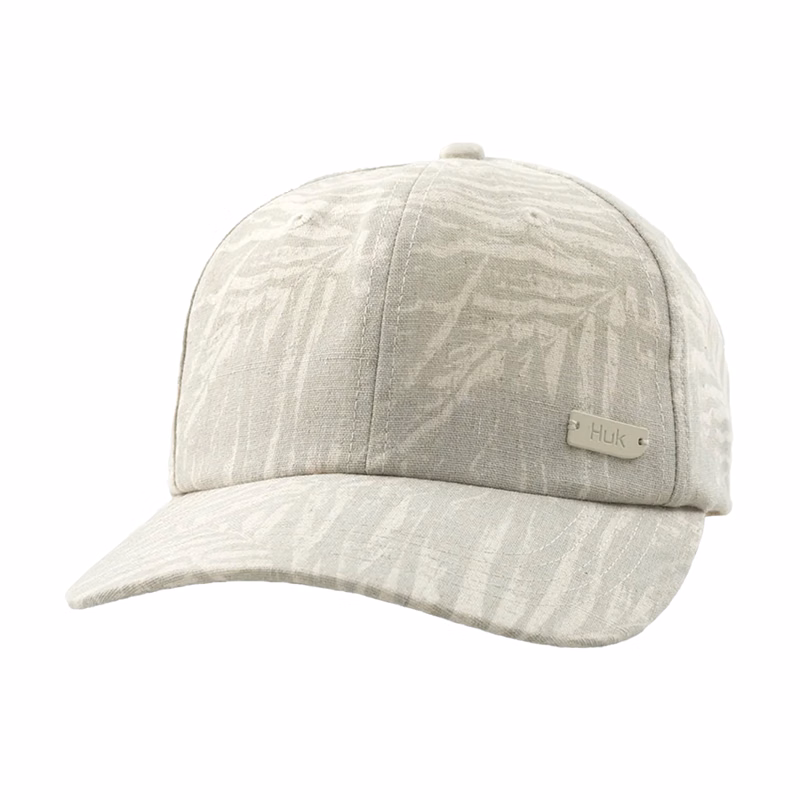 HUK® Women's Printed Unstructured Linen Dad Hat with Custom Logo