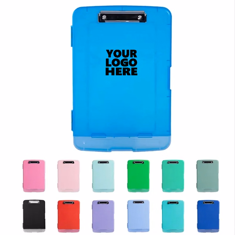 Side Opening Foldable Nursing Clipboard with Storage