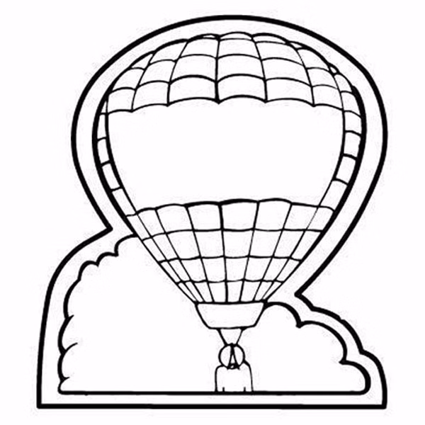 Air Balloon Magnet - Full Color