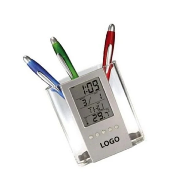 Digital Calendar Penholder Desk Organizer 1
