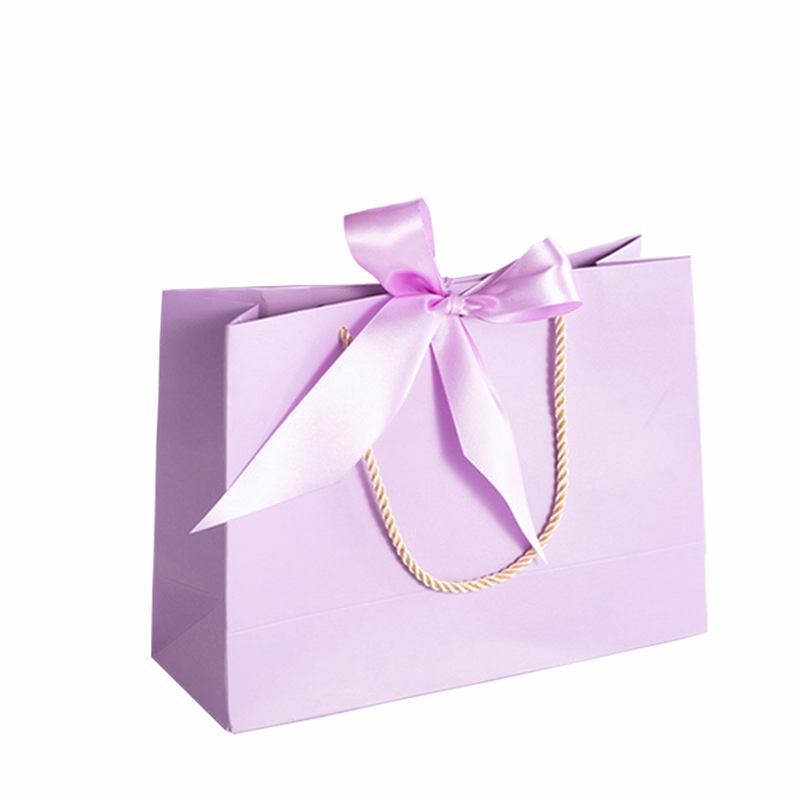 Reusable Gift Bag With Reinforced Bottom And Ribbon Bow