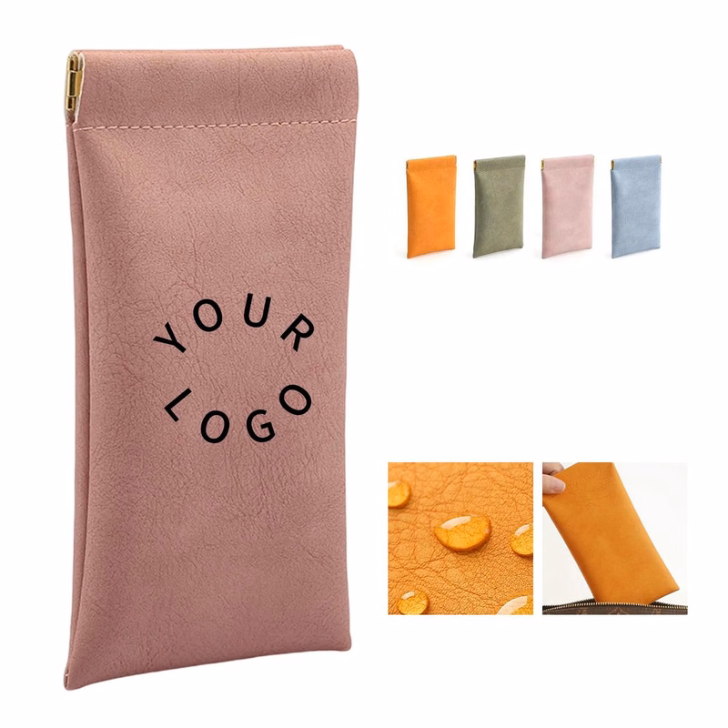 Durable PU Leather Pouch for Eyewear Protection