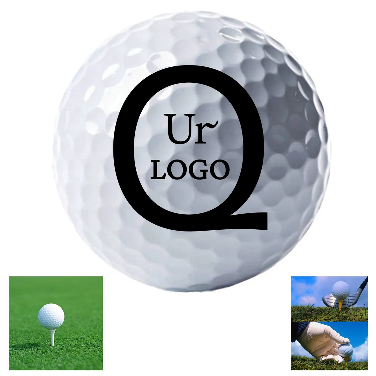 Diameter 1.67 In 3-Layer Golf Ball For Competition 1
