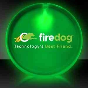 Green 2" Lighted Glow LED Button Pin Badge 1
