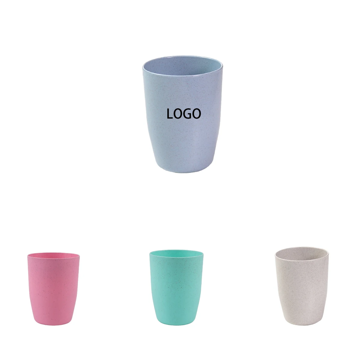 Environmentally-Friendly Wheat Straw Toothbrush Cup 1