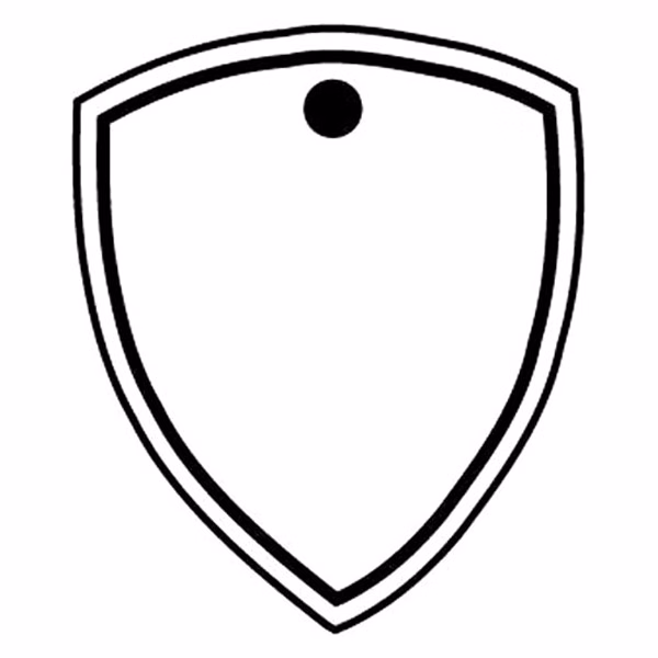 Shield 9 Key Tag - Spot Color